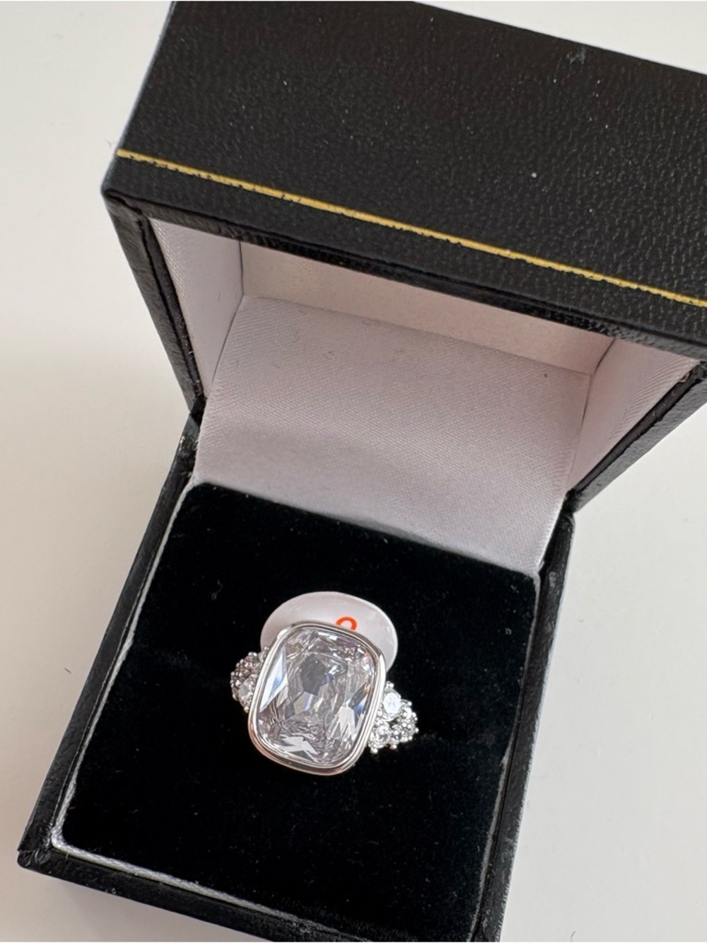 Bomb Party April26 Say It In Lights Ring RG85083 Diamond CZ Rhodium Plating
